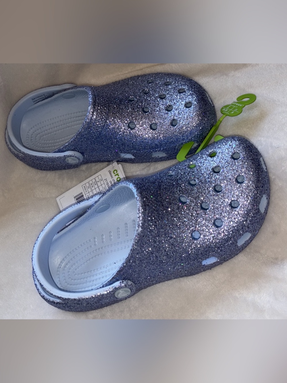 CROCS Kids' Glitter Clog in Purple